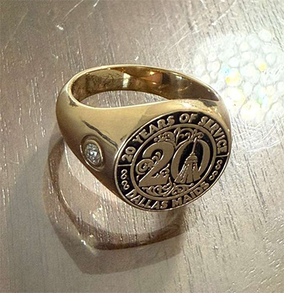 20 Year Work Anniversary Ring