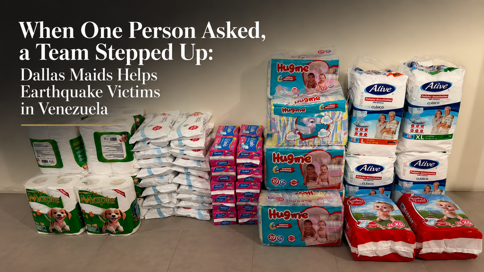 Dallas Maids Helps Earthquake Victims in Venezuela