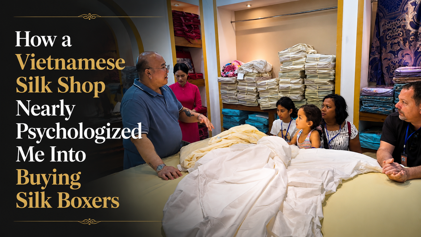 How a Vietnamese Silk Shop Nearly Psychologied Me Into Buying Silk Boxers