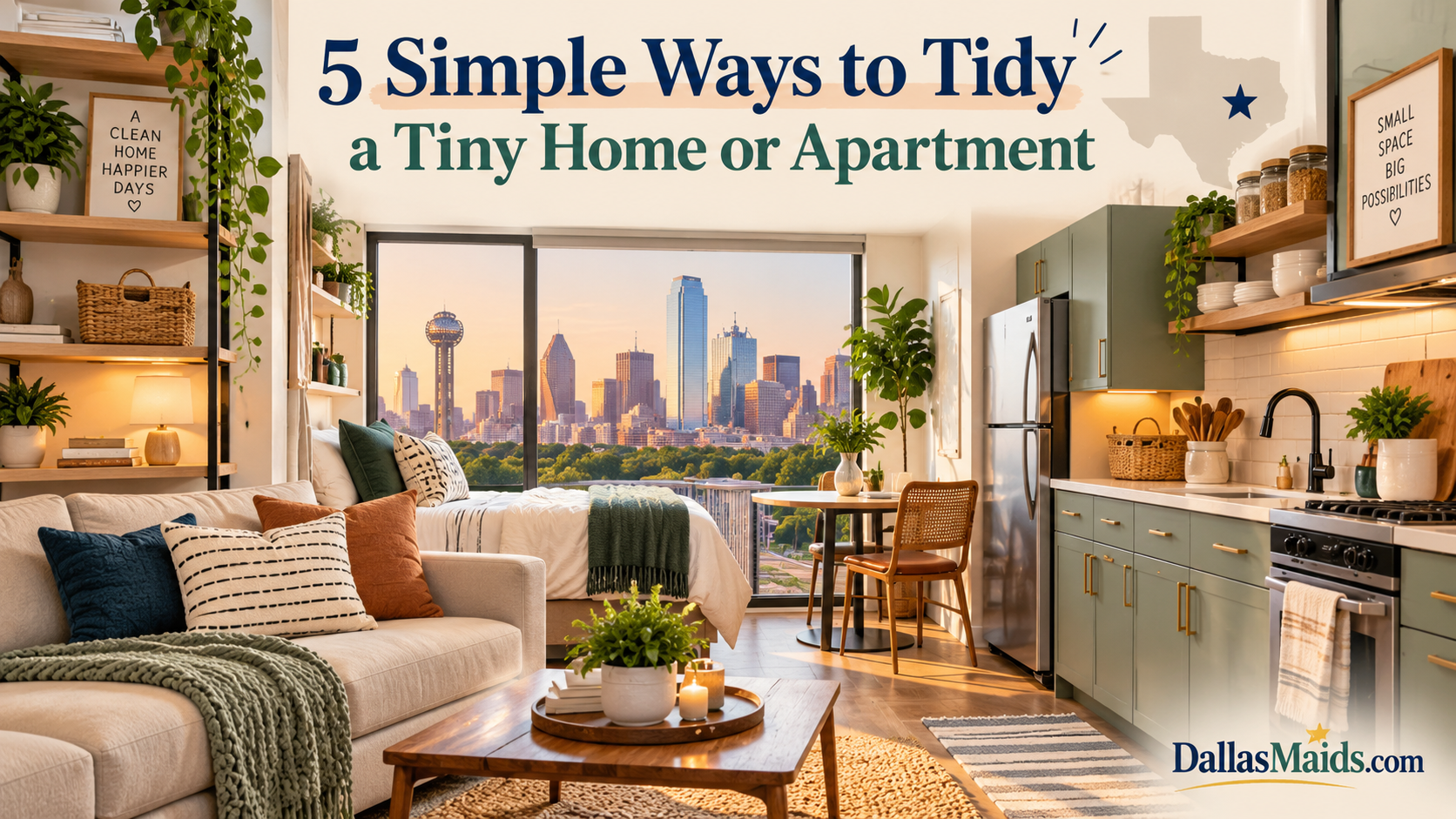 5 Simple Ways to Tidy a Tiny Home or Apartment
